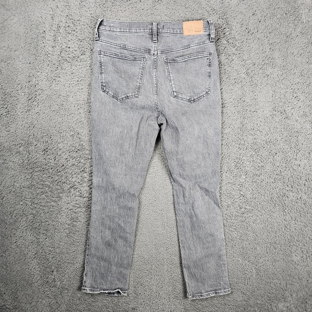 Madewell The Perfect Vintage Jean Womens Gray Distressed Straight Leg Size 28 - Picture 9 of 10